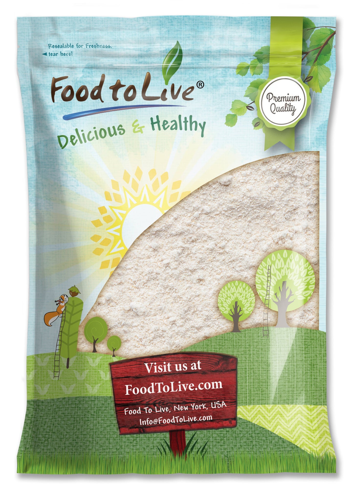 Whole Grain Oat Flour – Finely Ground from Whole Grain Oat Groats, Vegan, Bulk. Rich in Fiber, Protein. Perfect for Flour Blends. Great for Baking Muffins, Fluffy Cakes, Bread, and Pancakes