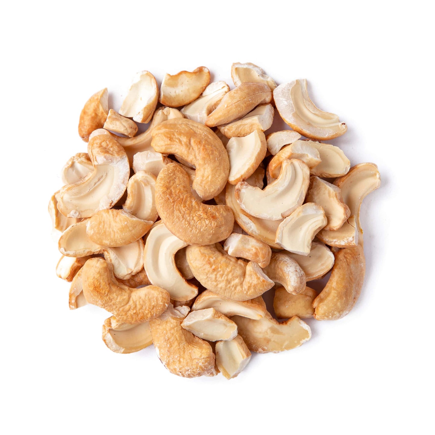 Organic Dry Roasted Cashew Halves and Pieces – Unsalted, Non-GMO, Vegan-Friendly, Perfect Snack for Anytime! - No Chemicals or Artificial Ingredients - Rich in Nutrients & Tasty