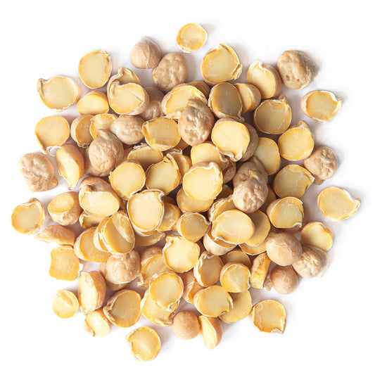 Split Garbanzo Beans — Non-GMO Verified, Vegan, Kosher, Bulk, Dried Split Desi Chickpeas, Swad Chana Dal, Good Source of Dietary Fiber, Manganese, Folate, Copper, Thiamine - by Food to Live®