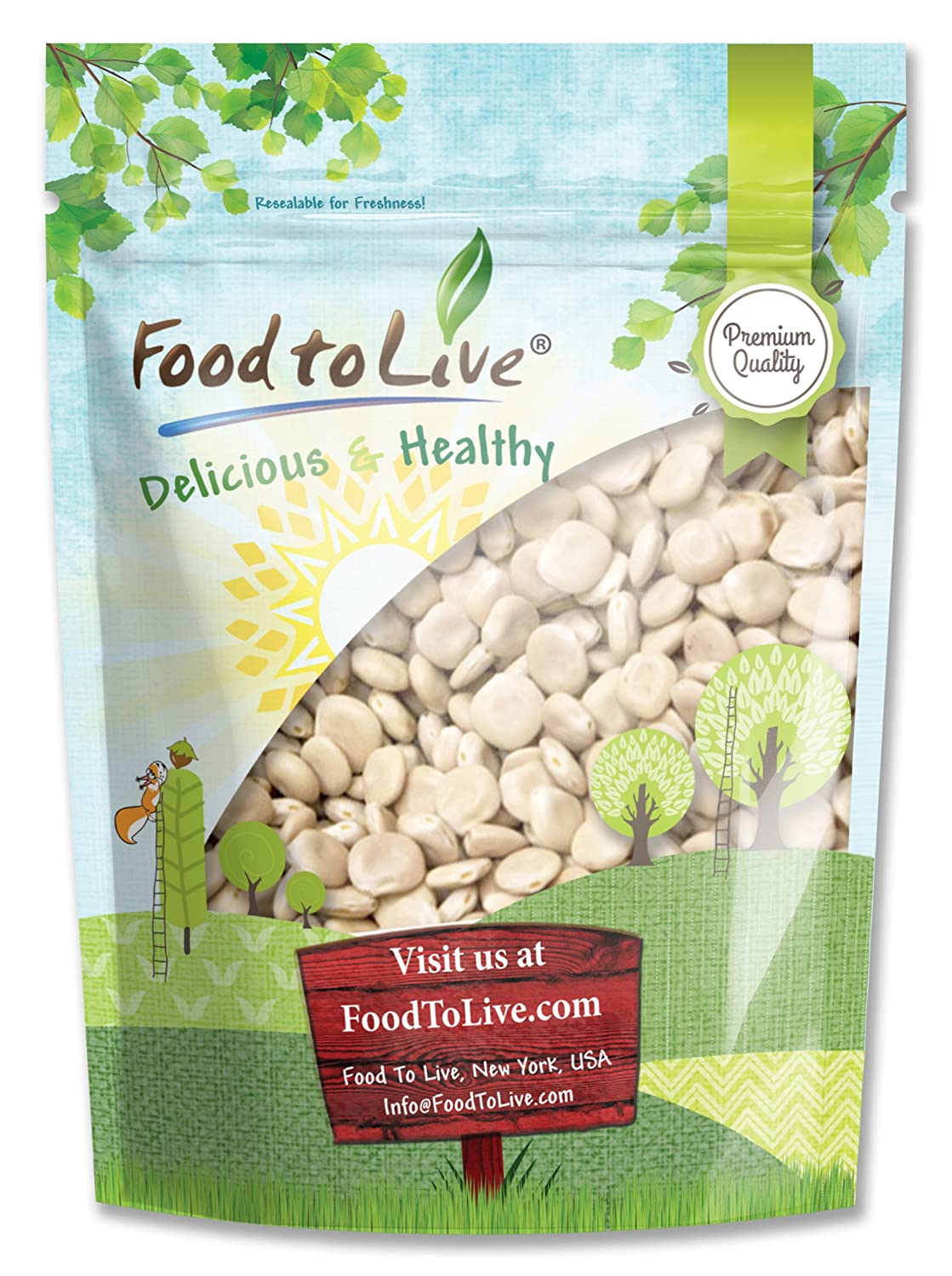 Lupini Beans - Kosher, Raw, Sproutable, Vegan - by Food to Live