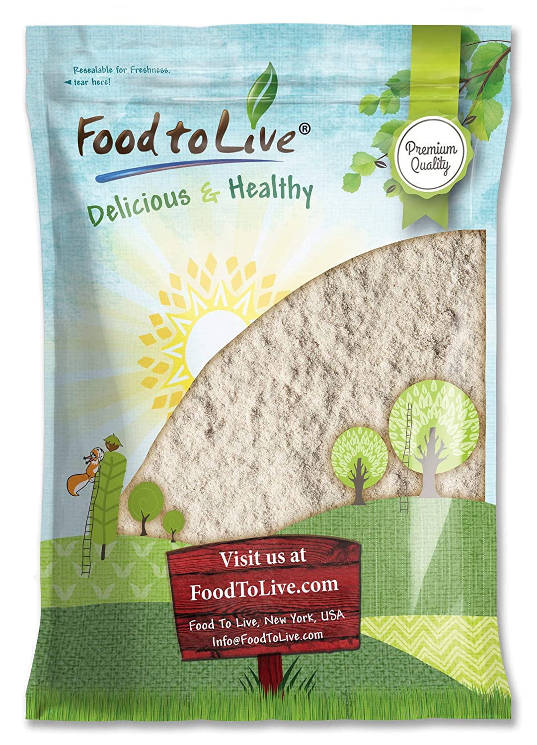 Unbleached White Fine Pastry Flour — Non-GMO Verified, Stone Ground, Finely Milled and Sifted, Unbromated, Kosher, Vegan, Bulk - by Food to Live