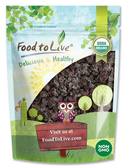 Organic Dried Unsweetened Sour Cherries - by Food To Live