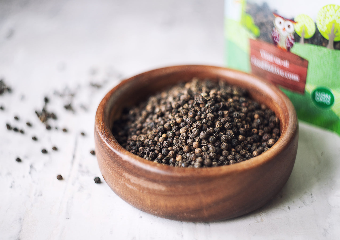Organic Black Pepper - Whole Dried Peppercorns, Non-GMO, Kosher, Vegan, Bulk, Great for Spicing and Seasoning - by Food to Live