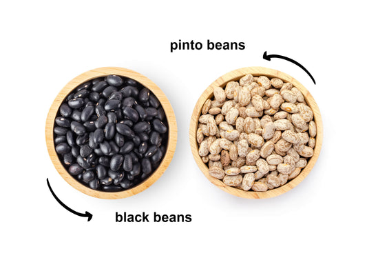 Premium Dry Beans Bundle, 2 Pack – Black Beans (5 LB), Pinto Beans (5 LB), Non-GMO Verified, Raw, Vegan, Sproutable, Bulk. Rich in Fiber and Protein. Perfect for Soups, Burritos, Tacos. Made in USA