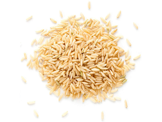 Brown Basmati Rice - Whole Dried Long-Grain Fragrant Rice, Kosher, Vegan, Less Starch Content. High in Dietary Fiber. Great for Making Stir-Fries, Curries and Pilafs. Bulk