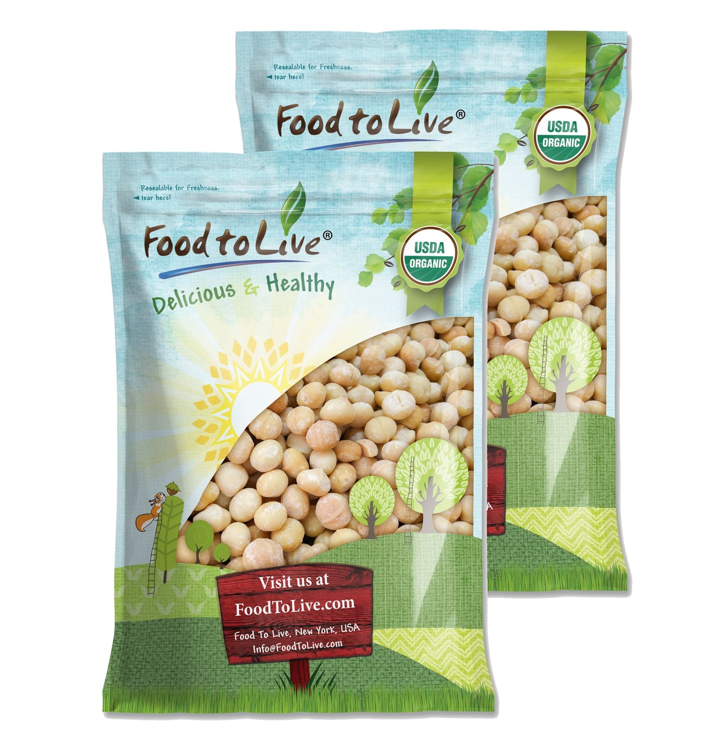 Organic Macadamia Nuts - Non-GMO, Kosher, Raw, Vegan – by Food to Live