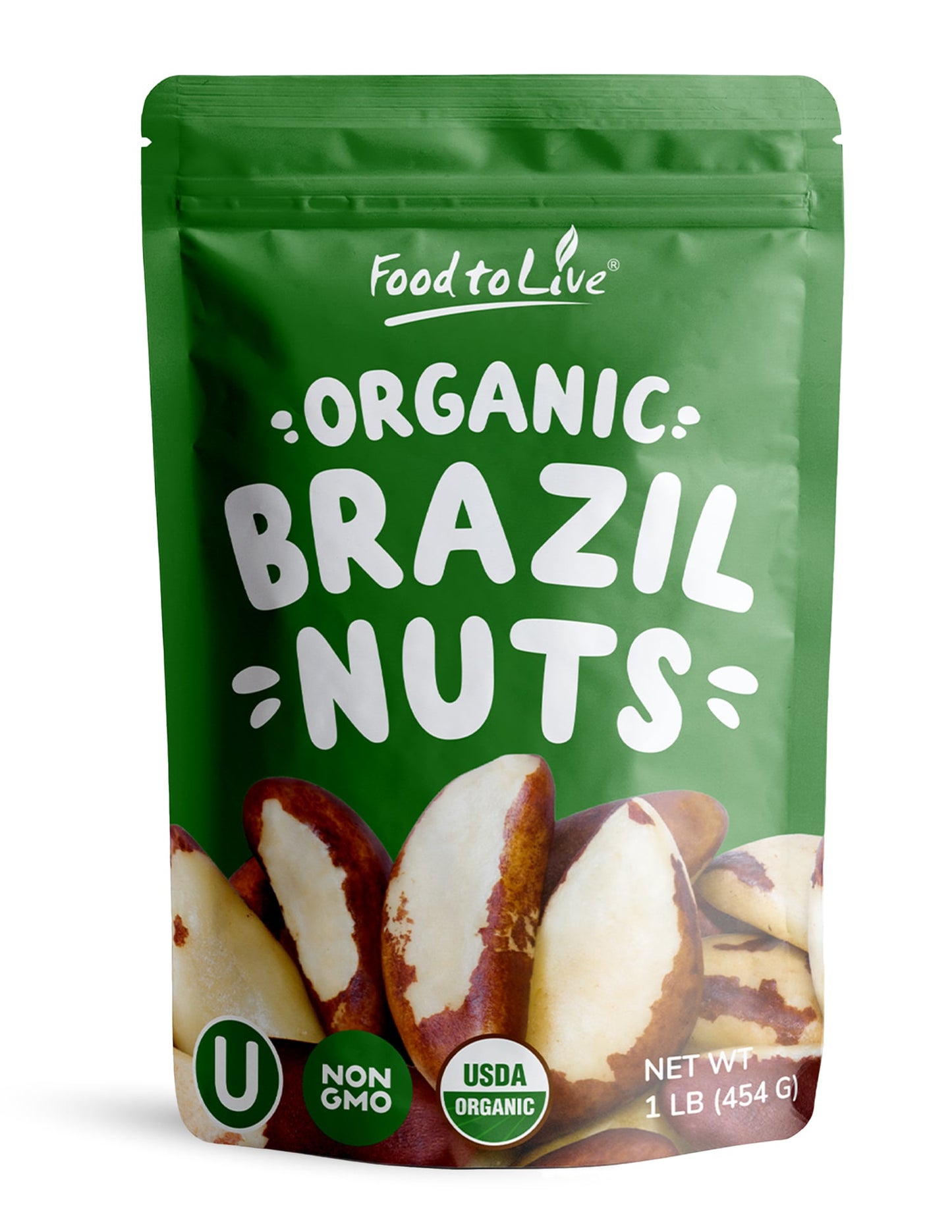 Organic Brazil Nuts – Non-GMO, Raw, Whole, No Shell, Unsalted, Kosher, Vegan, Keto, Paleo Friendly, Bulk, Good Source of Selenium, Trail Mix Snack