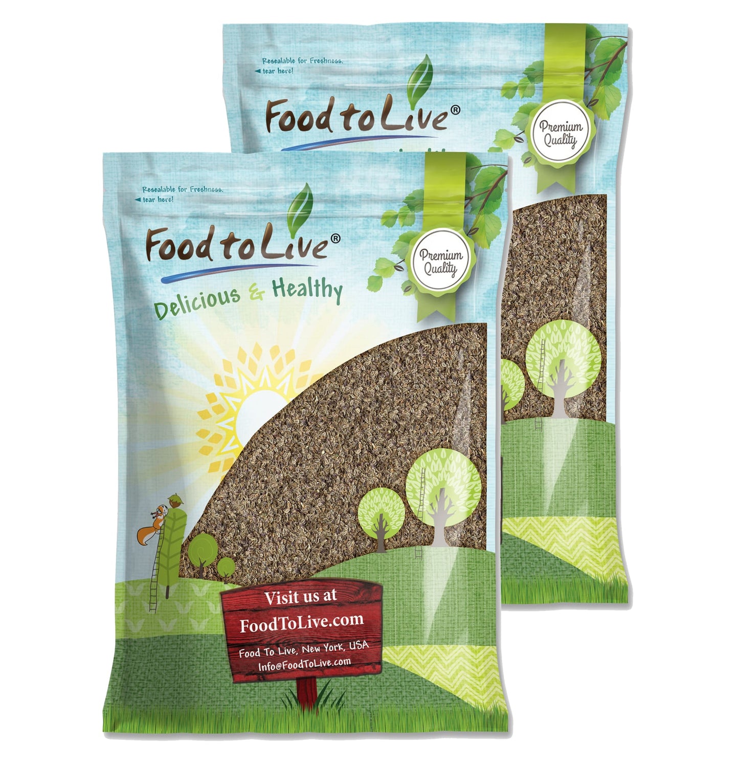 Dill Seeds Whole — Non-GMO Verified, Kosher, Bulk - by Food to Live