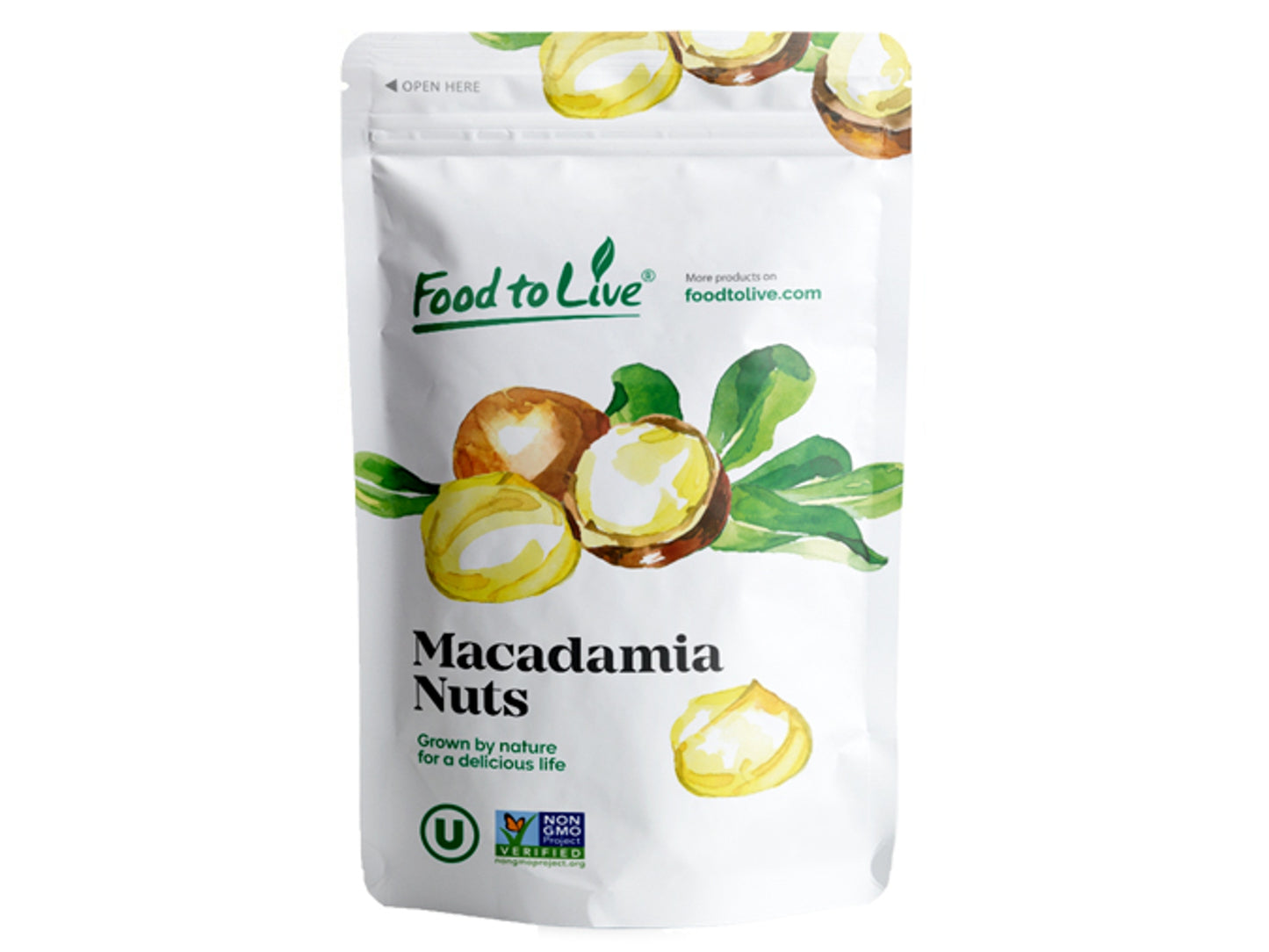 Whole Macadamia Nuts — Non-GMO Verified, Raw, Unsalted, Unroasted, Keto Friendly, Kosher, Vegan, Bulk, Great as Snack and for Baking, Good Source of Manganese, Thiamin, and Copper