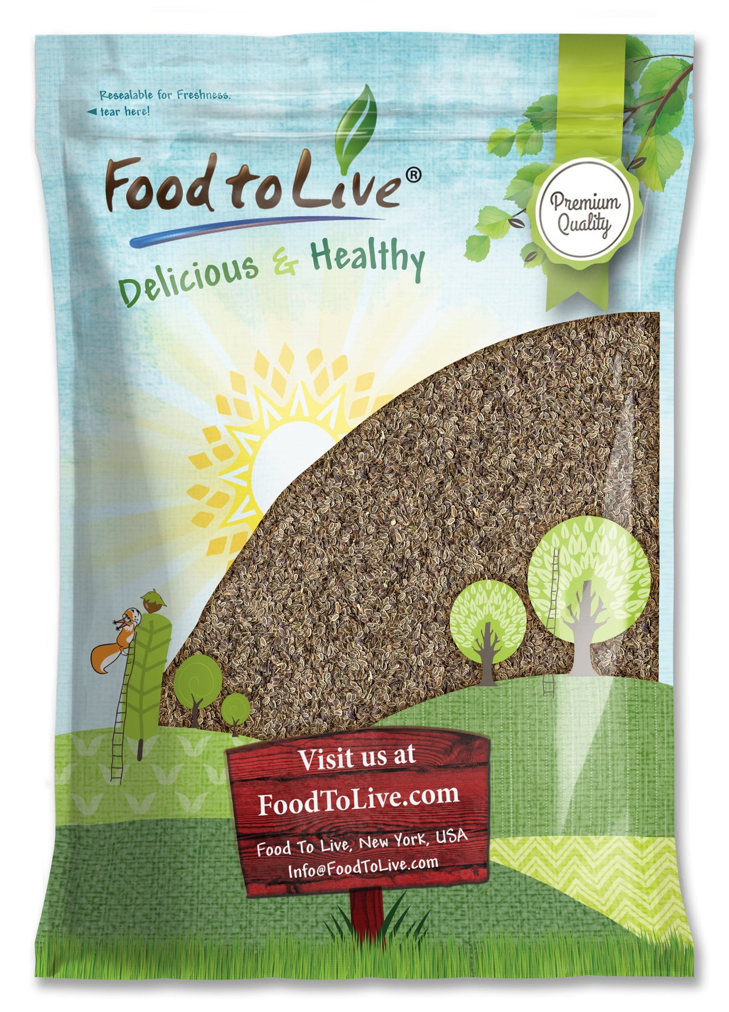 Dill Seeds Whole — Non-GMO Verified, Kosher, Bulk - by Food to Live