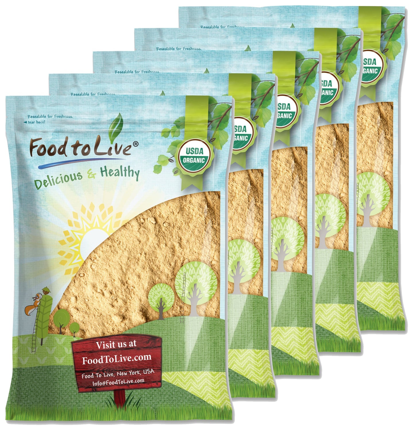 Organic Maca Powder - Gelatinized, Non-GMO, Kosher, Vegan, Bulk – by Food to Live