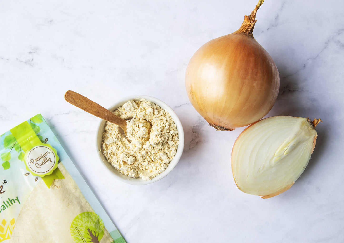 Onion Powder – Finely Ground Dried Onions, Pure, Vegan, Bulk. Rich Onion Flavor. High in Vitamin C, Dietary Fiber. Great Seasoning for Cooking, and Baking. Perfect for Spice Blends