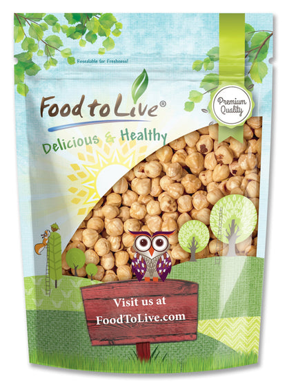 Dry Roasted Blanched Hazelnuts with Himalayan Salt - by Food To Live