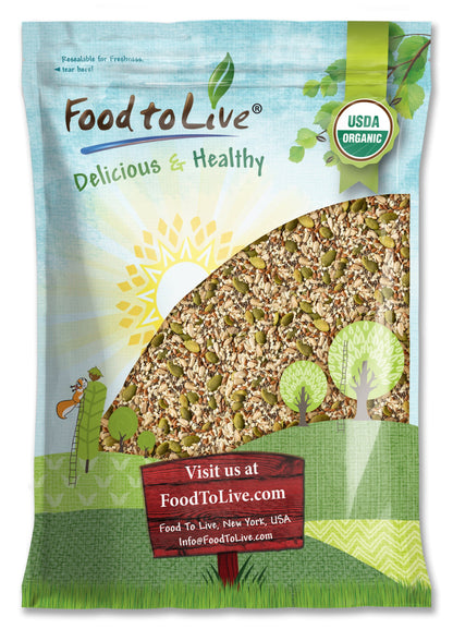 Organic Super 5 Seeds Mix - by Food To Live