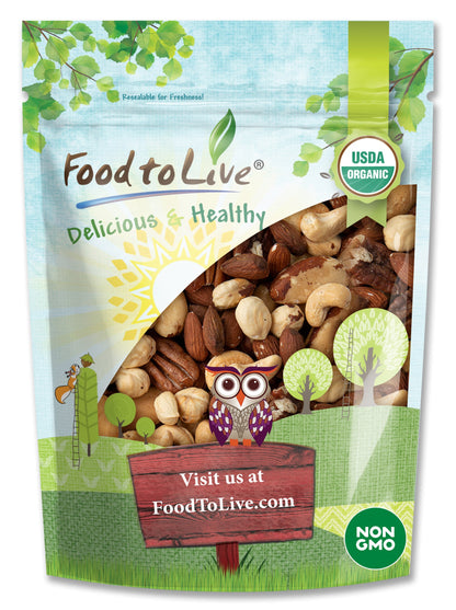 Organic Deluxe Nuts Mix - by Food To Live