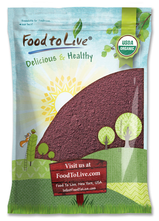 Organic Mulberry Powder – Non-GMO, Raw, Vegan, Bulk, No Sugar Added - by Food to Live