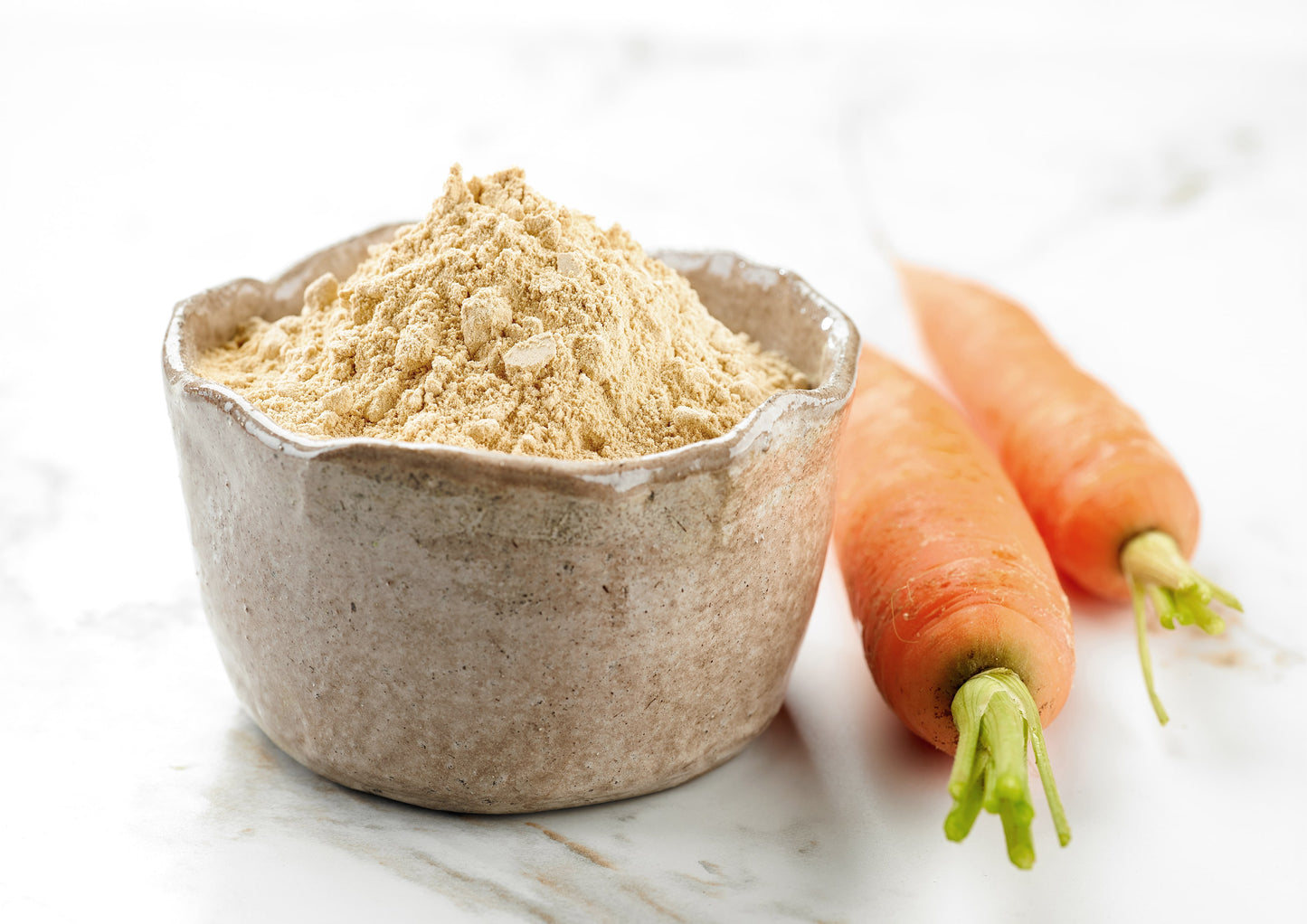 Carrot Powder - Ground Raw Dried Roots, Vegan, Bulk, Great for Baking, Juices, Smoothies, Shakes, and Instant Breakfast Drinks. Good Source of Dietary Fiber, Potassium, and Vitamin A