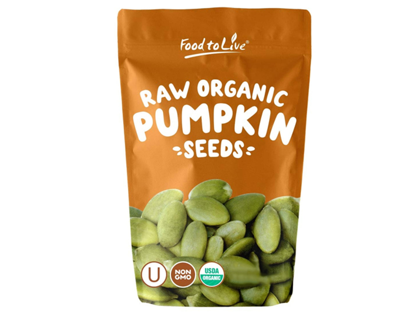 Organic Sprouted Pumpkin Seeds - Non-GMO, Kosher, No Shell, Unsalted, Raw Kernels, Vegan Superfood, Bulk - by Food to Live