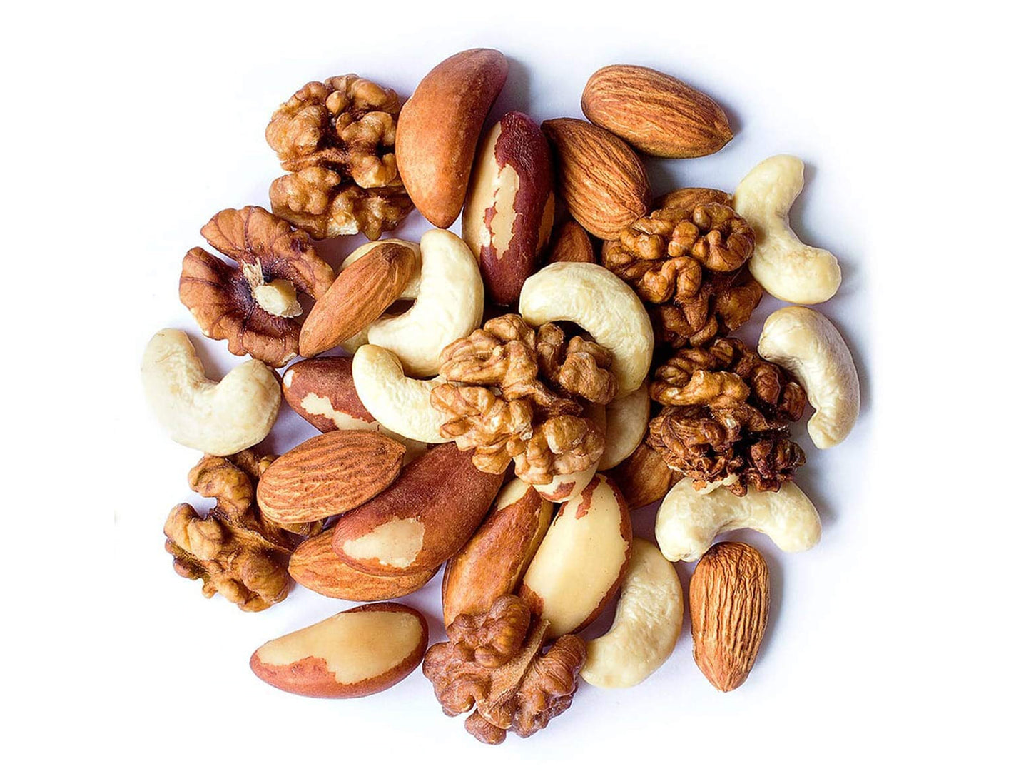 Mixed Raw Nuts - Cashews, Brazil Nuts, Walnuts, Almonds, Unsalted, Bulk - by Food to Live