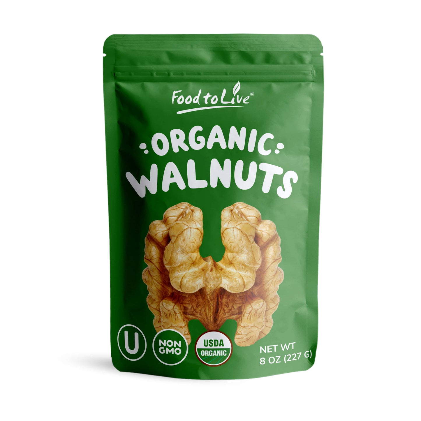 Organic Walnuts - Non-GMO, Kosher, No Shell, Sirtfood, Bulk - by Food to Live