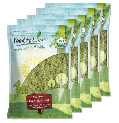 Organic Broccoli Powder - Non-GMO, Raw, Kosher, 100% Pure, Ground from Whole Vegetables, Vegan, Bulk, Sirtfood - by Food to Live