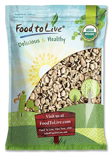 Organic Fava Beans - Broad Beans, Non-GMO, Kosher, Raw, Sproutable, Dried Vicia Faba, Bulk, Sirtfood, Product of the USA - by Food to Live