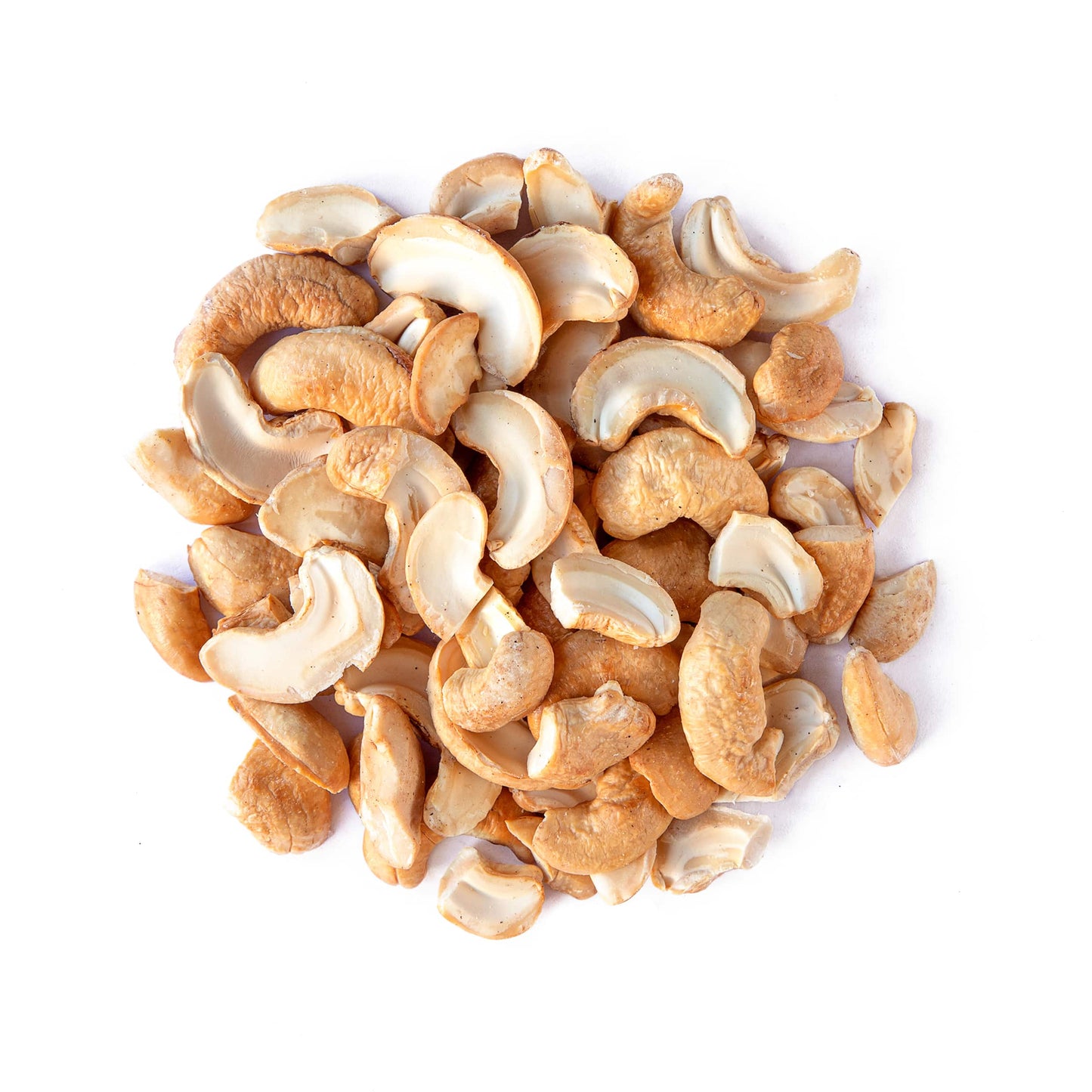 Dry Roasted Cashew Halves and Pieces with Himalayan Salt – Oven Roasted Nuts, Lightly Salted, No Oil Added, Vegan Snack, Keto, Kosher, Bulk. High in Protein, Healthy Fats. Great for Baking