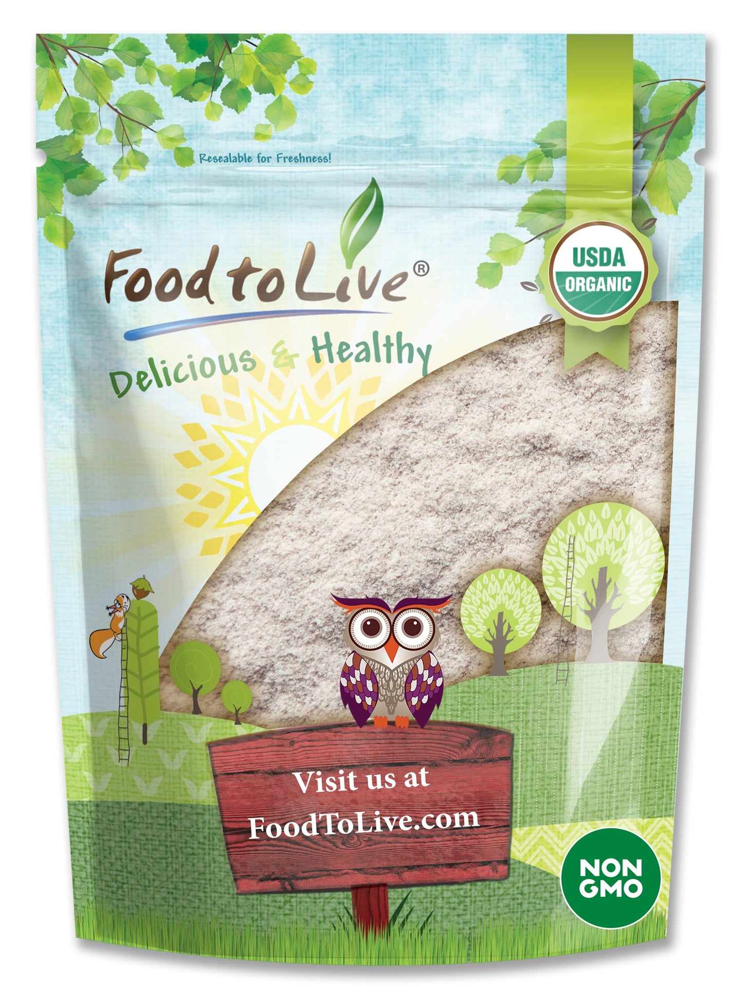 Certified Gluten Free Organic Brown Rice Flour – Non-GMO Whole Grain Flour, Fine Meal, Vegan, Bulk. Rich in Fiber. Great for Cooking, Baking, and as Thickener. Made in USA