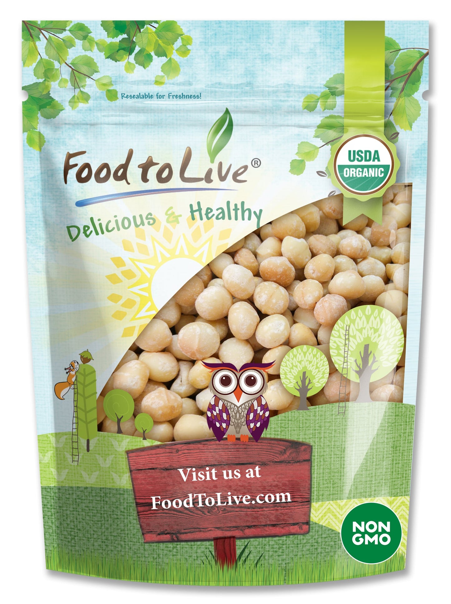 Organic Macadamia Nuts - Non-GMO, Kosher, Raw, Vegan – by Food to Live