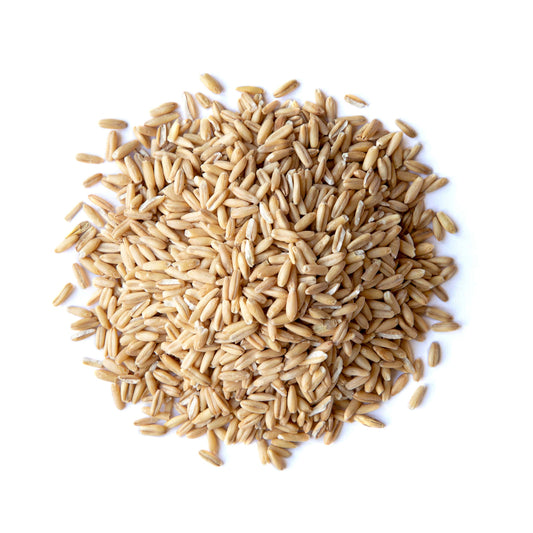 Whole Grain Oat Groats – Oat Berries in Bulk. Kosher Hulless Seeds, Rich in Protein, Soluble Fiber. Suited for Grinding. Great for Hot Cereal, Pilafs, Salads, and Stews. Vegan Hulled Kernels