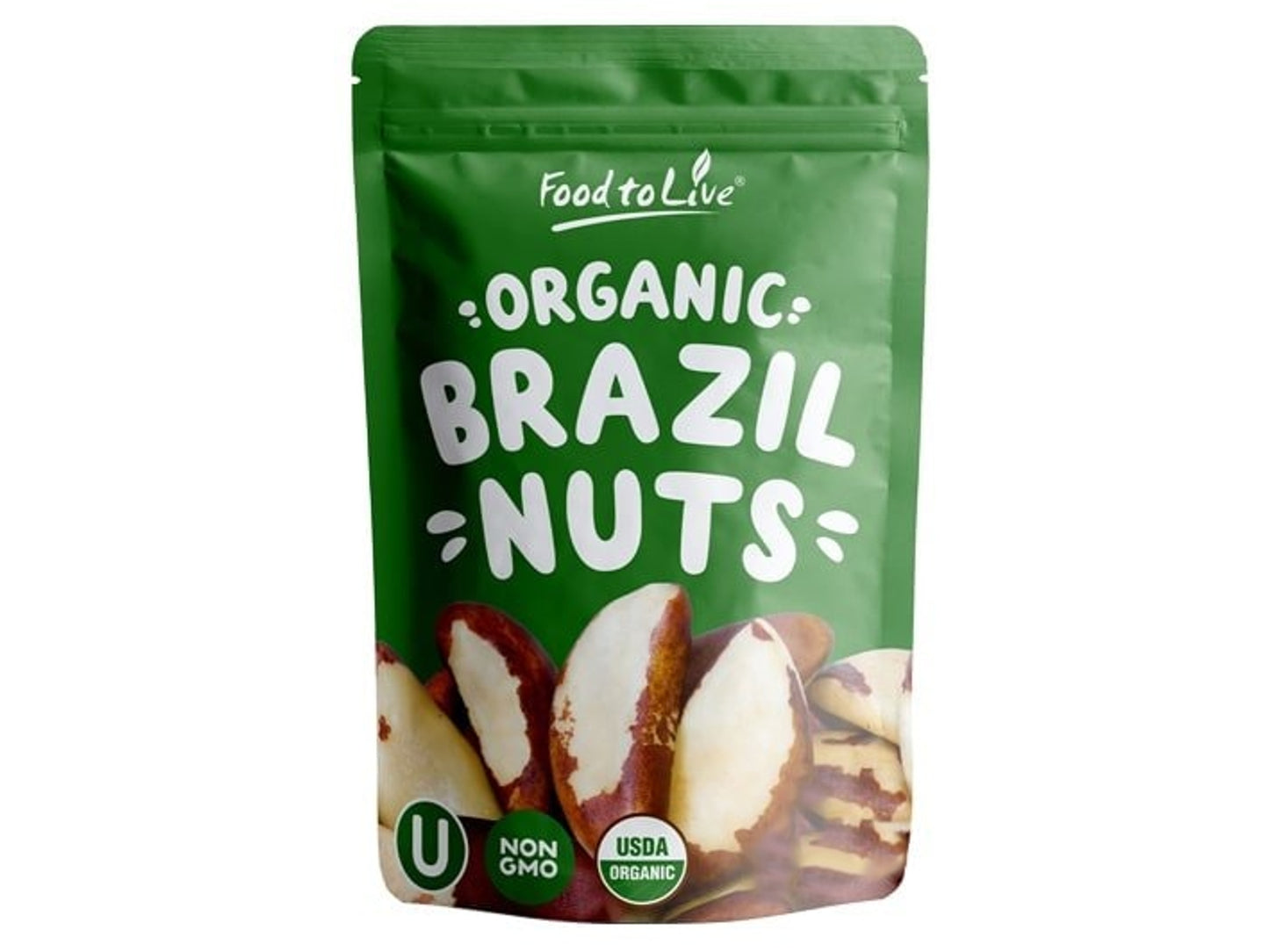 Organic Brazil Nuts – Non-GMO, Raw, Whole, No Shell, Unsalted, Kosher, Vegan, Keto, Paleo Friendly, Bulk, Good Source of Selenium, Trail Mix Snack