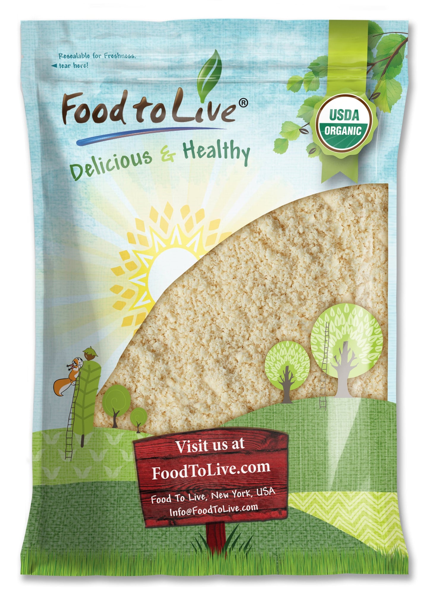 Organic Cashew Flour - Non-GMO, Finely Ground Nuts, Raw Powder, Natural, Vegan, Paleo, Kosher, Bulk, High in Protein, Dietary Fiber, Vitamin E, Copper, Manganese, Magnesium, and Riboflavin
