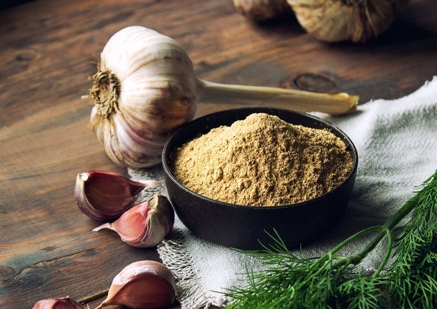 Garlic Powder — Vegan, Kosher, Fine Ground & Dehydrated, Sirtfood, Raw, Bulk Spices, Great for Seasoning and Baking - by Food to Live