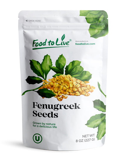 Fenugreek Seeds — Non-GMO Verified, Whole, Raw, Sproutable, Vegan, Kosher, Bulk Methi, Great for Pickling, Vegetable Dishes, and Spice Mixes