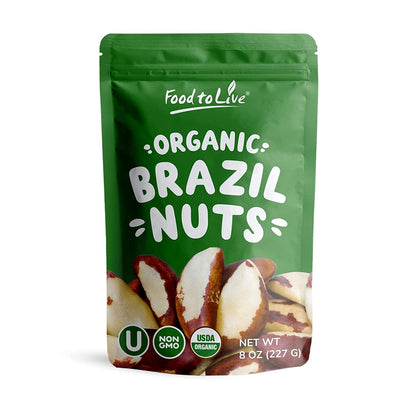 Organic Dry Roasted Brazil Nuts with Himalayan Salt - by Food To Live