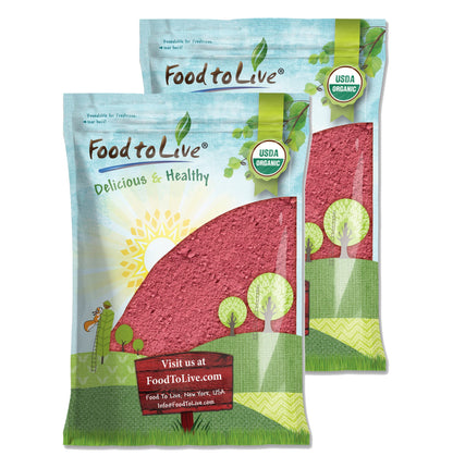 Organic Strawberry Powder – Non-GMO, Freeze-Dried, 100% Pure, No Additives, Vegan, Bulk. Easy to Mix. Rich in Vitamin C, Dietary Fiber. Great for Smoothies, Shakes, Baking