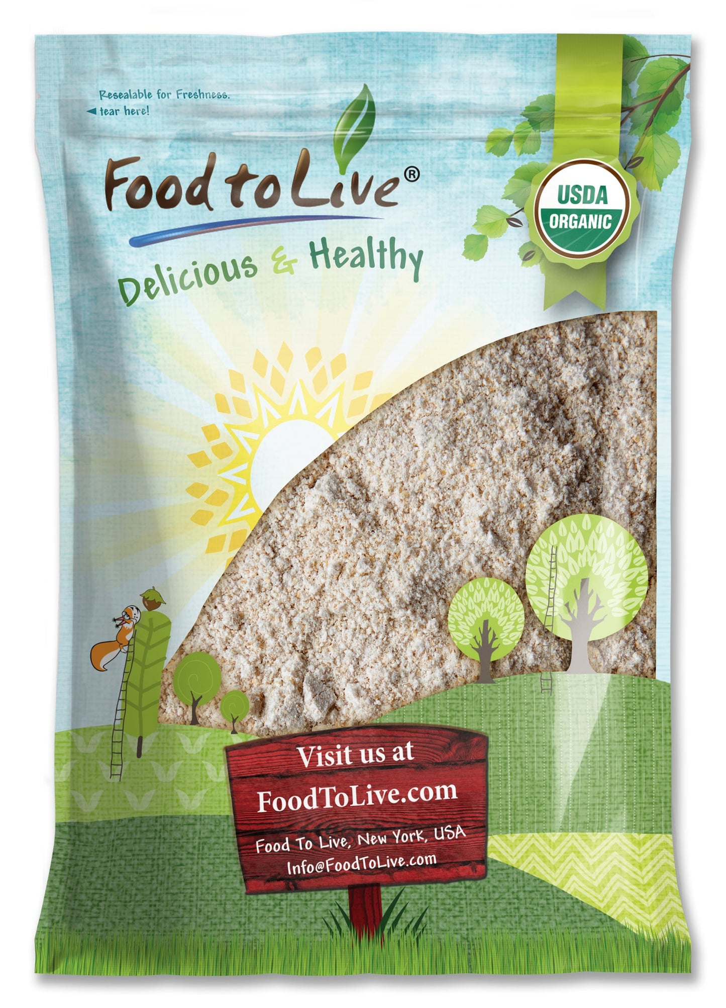 Organic Whole Grain Buckwheat Flour - Non-GMO, Kosher, Unbleached, Unbromated, Unenriched, Stone Ground, Powder, Meal, Sirtfood, Bulk