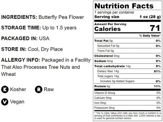 Butterfly Pea Flower Powder - by Food To Live