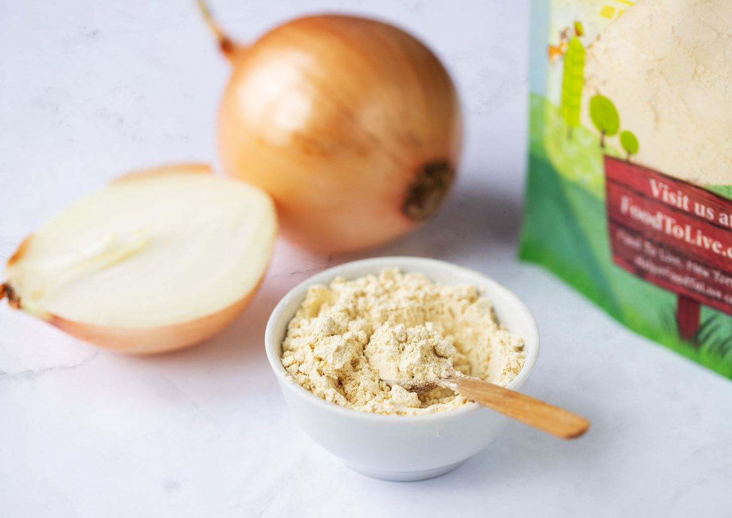 Onion Powder – Finely Ground Dried Onions, Pure, Vegan, Bulk. Rich Onion Flavor. High in Vitamin C, Dietary Fiber. Great Seasoning for Cooking, and Baking. Perfect for Spice Blends