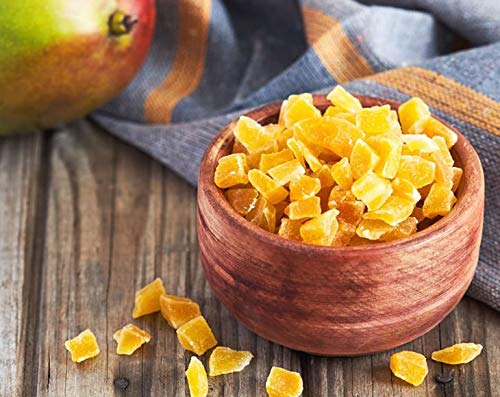 Dried Diced Mango - Sweetened, Unsulfured, Sulfite Free Chunks, No Added Color, No Artificial Flavors, Kosher Tropical Fruit, Vegan, Bulk, Great for Culinary Use and Baking